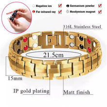 Load image into Gallery viewer, Men Bracelets Magnetic Bracelet Energy Healing Double Male Charm Bracelets Women Fashion Jewelry Adjustable Snap Button Jewelry